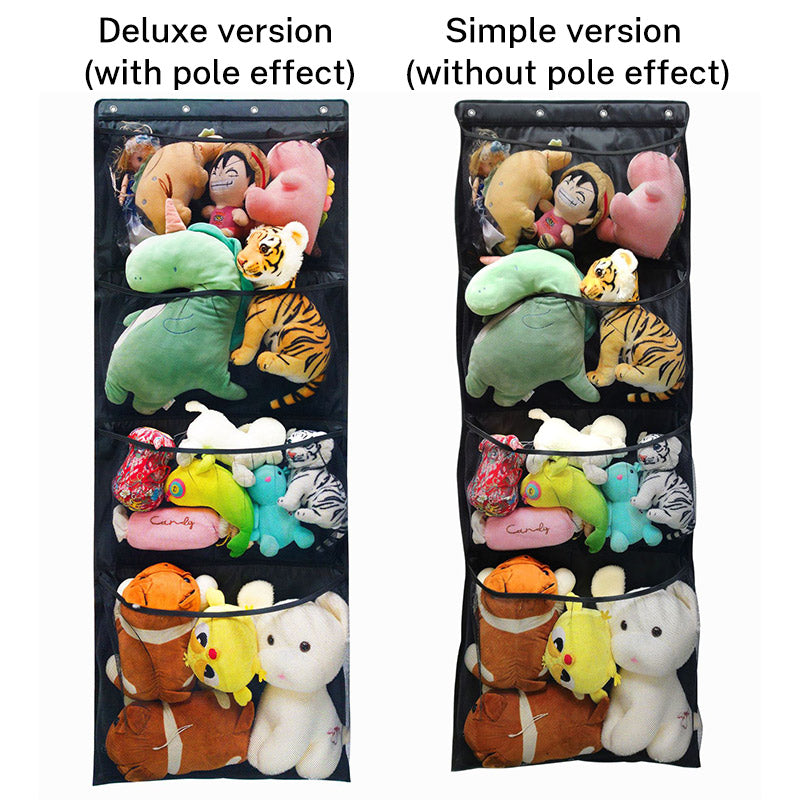 4-layer large mesh bag doll plush toy doll doll classification hanging wall storage hanging bag