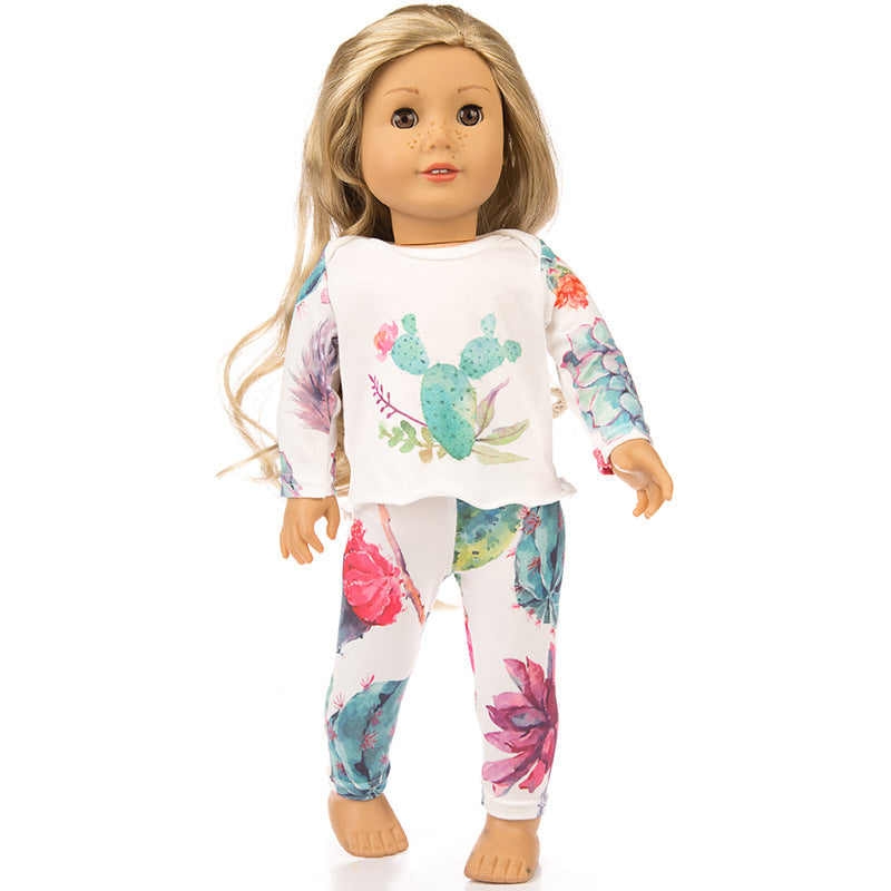 Amazon new 18 inch American girl clothes 43cm Xumu doll clothes doll pajamas set accessories