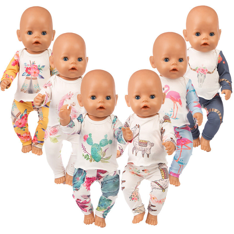 Amazon new 18 inch American girl clothes 43cm Xumu doll clothes doll pajamas set accessories