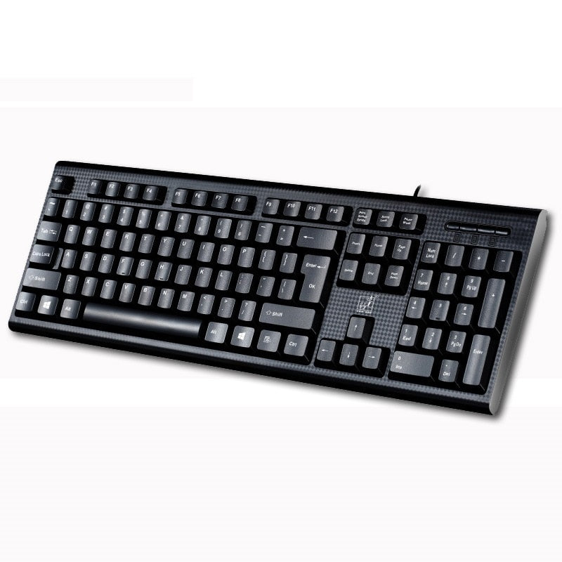 Zhuiguangbao Q9 Single Keyboard USB Square Mouth Business Office Home PS/2 round Hole Wired Desktop Computer Keyboard